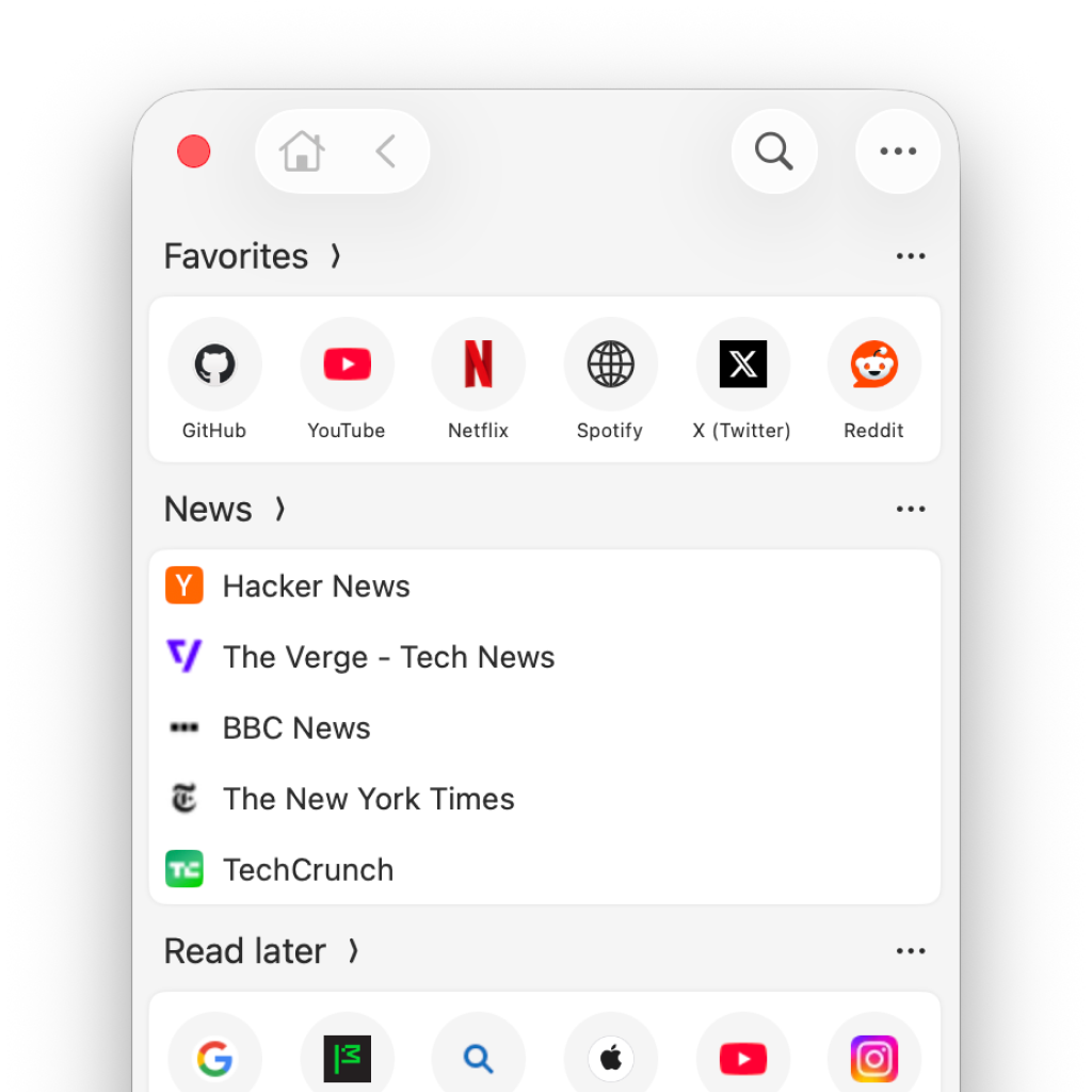 macOS 上的 BookmarkPro 搜索与书签整理窗口
